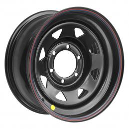 Off-Road Wheels Диск усиленный стальной черный (треугольник мелкий) 8x16 PCD6x139.7 ET0 Dia110 Черный